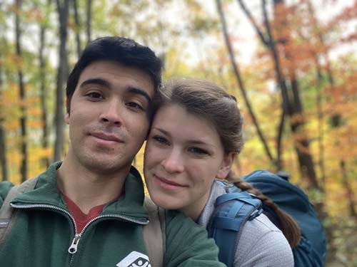 couple on hike